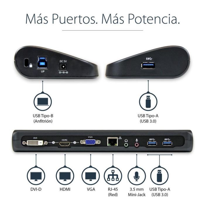 Hub USB Startech USB3SDOCKHDV 7 Hub USB Startech USB3SDOCKHDV 7