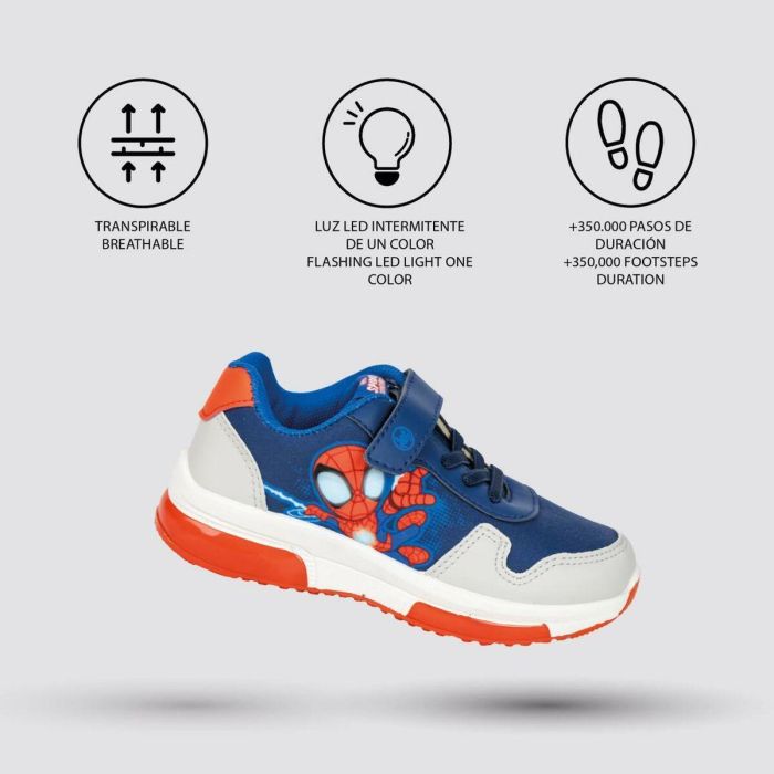 Zapatillas Deportivas con LED Spidey Azul oscuro 2 Zapatillas Deportivas con LED Spidey Azul oscuro 2