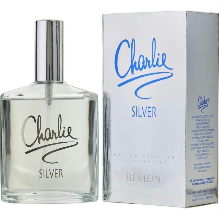 Revlon Charlie Silver Eau de Toilette Vaporizador 100 ml - Fragancia Floral Frutal para Mujer con notas de ámbar, pera y almizcle