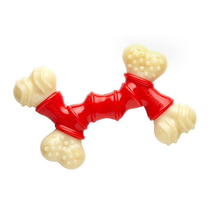 Nylabone Extreme Chew Double Bone XL Juguete Mordedor para Perros Masticadores Fuertes con Sabor Bacon, Limpieza Dental Duradero 0 Nylabone Extreme Chew Double Bone XL Juguete Mordedor para Perros Masticadores Fuertes con Sabor Bacon, Limpieza Dental Duradero 0