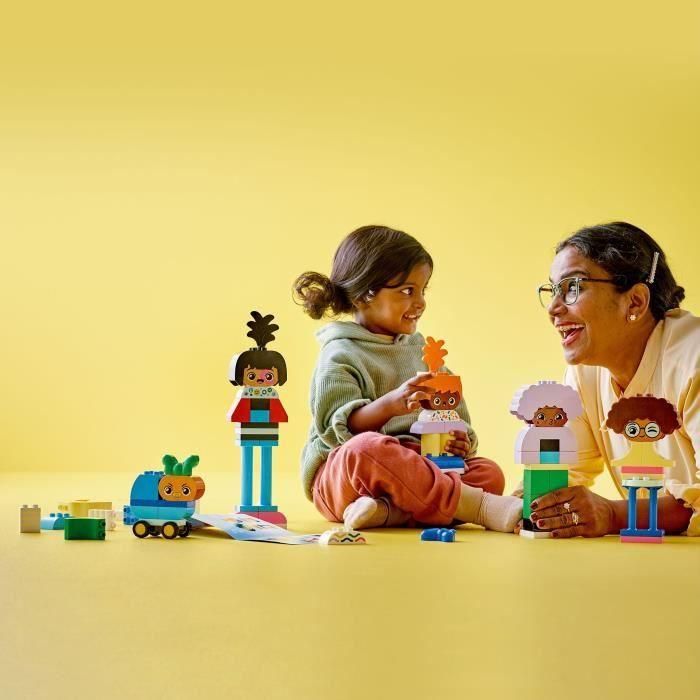 LEGO 10423 DUPLO My Town Personajes para Construir con Diferentes Emociones, Juguete con 71 Ladrillos con 5 Personajes 4 LEGO 10423 DUPLO My Town Personajes para Construir con Diferentes Emociones, Juguete con 71 Ladrillos con 5 Personajes 4