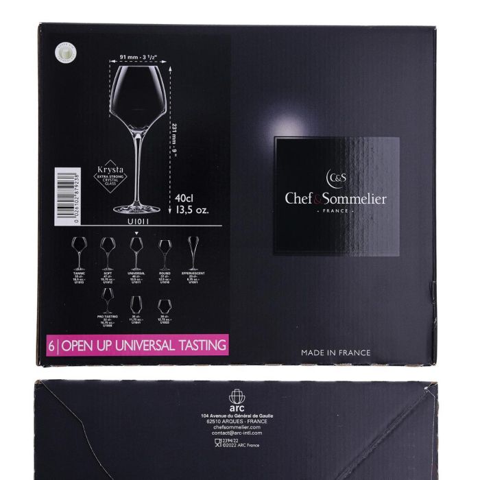 Caja 6 Copas Vino Krysta Open Up Chef & Sommelier 40 cL