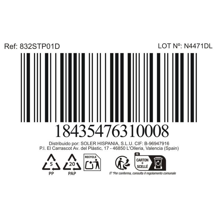 La Mediterranea Vaso Sonella 270 cc Morado 7.5x7.5x9 cm 3