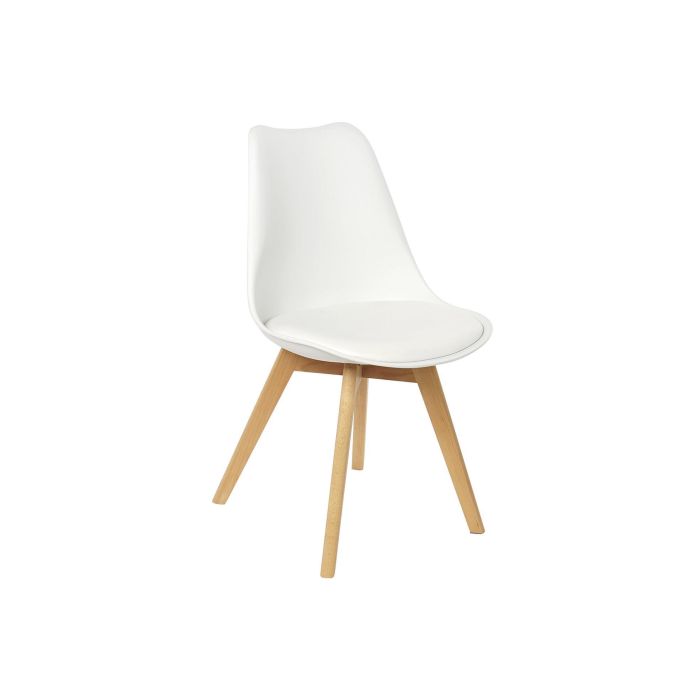 DKD Home Decor Silla Scandi Blanco 56 x 83 x 48 cm 1