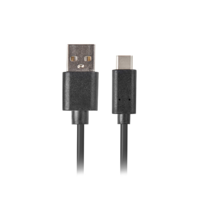Lanberg CA-USBO-20CU-0030-BK Cable USB A a USB C 3m Negro USB 2.0 Chapado en Oro