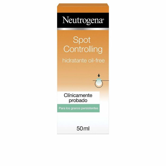 Neutrogena Granitos Persistentes Crema Facial Hidratante Oil-Free Piel Acnéica, Poros y Puntos Negros con Ácido Salicílico 50 ml