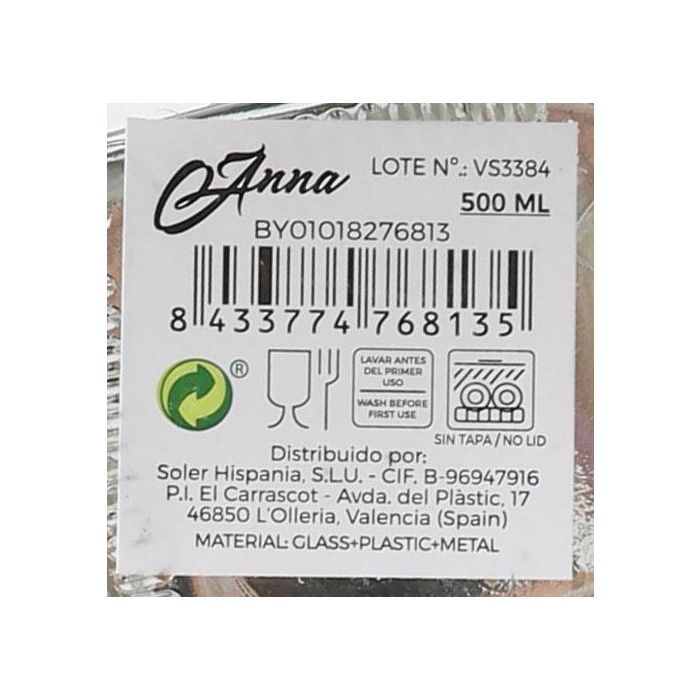 Aceitera de vidrio Anna 500 ml (24 Unidades) 11 Aceitera de vidrio Anna 500 ml (24 Unidades) 11