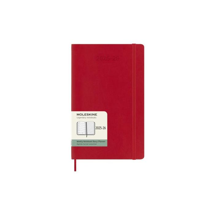 Moleskine Agenda Semanal 18M 2025-2026 Tapa Blanda Rojo 13x21 cm DSF218WN3Y26 6