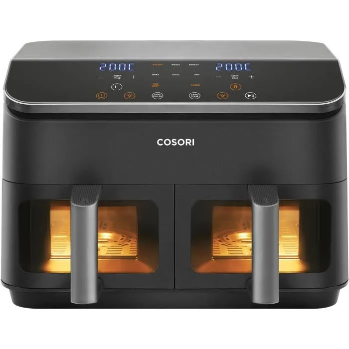 Cosori Freidora sin Aceite Edición Chef Doble Cesta 8,5L 1750W Negra COS1707381744609 0 Cosori Freidora sin Aceite Edición Chef Doble Cesta 8,5L 1750W Negra COS1707381744609 0