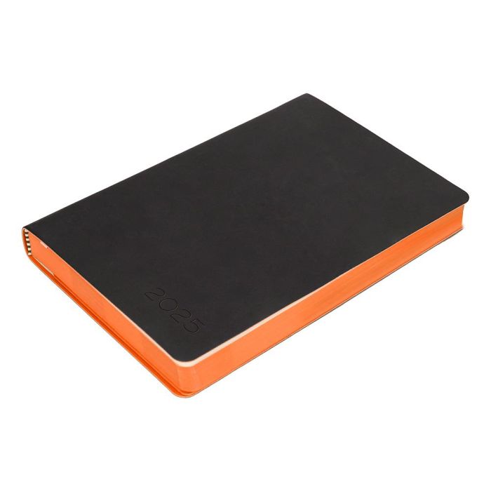 Agenda Encuadernada Liderpapel Sifnos A5 2025 Dia Pagina Color Naranja Papel 70 gr 8