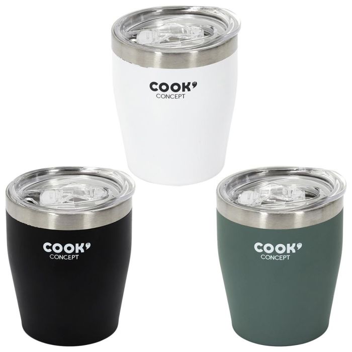 Cook Concept Vaso Térmico Espresso 200 Ml Take Away Acero Inoxidable 2 Cook Concept Vaso Térmico Espresso 200 Ml Take Away Acero Inoxidable 2