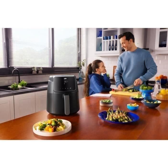Freidora multifunción sin aceite - BEKO - FRL2244B - 1500 W - 3,9 L para 0,8 kg de patatas fritas - 8 programas - Pantalla táctil - Negra 3 Freidora multifunción sin aceite - BEKO - FRL2244B - 1500 W - 3,9 L para 0,8 kg de patatas fritas - 8 programas - Pantalla táctil - Negra 3