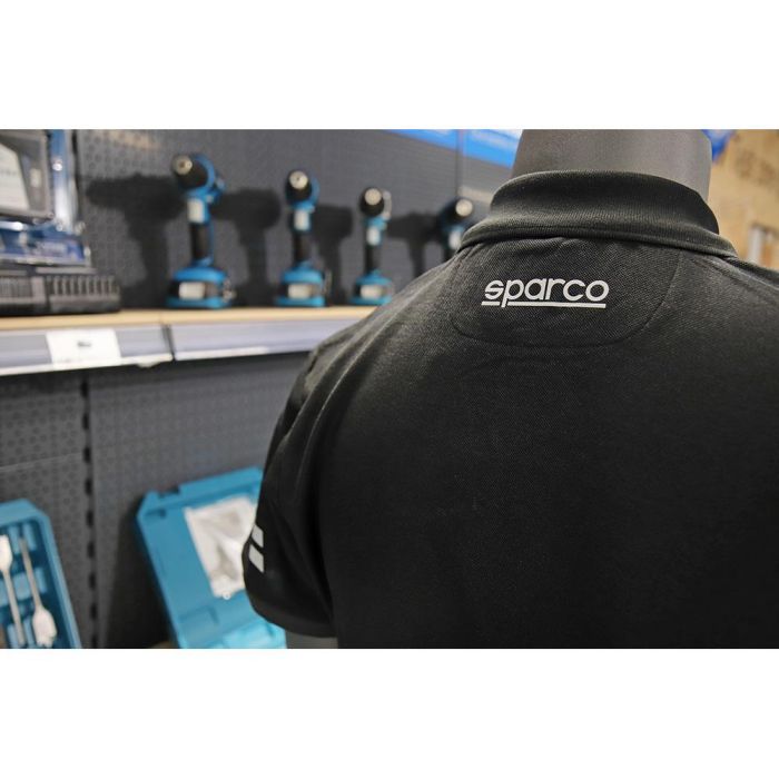 Sparco Polo técnico con zonas reflectantes, hombros reforzados, inserciones a contraste - Negro, Talla M 5 Sparco Polo técnico con zonas reflectantes, hombros reforzados, inserciones a contraste - Negro, Talla M 5