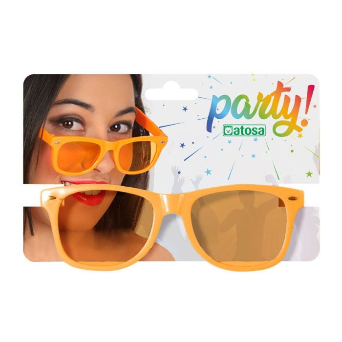 Gafas Naranja Carnaval Mujer Adulto 1