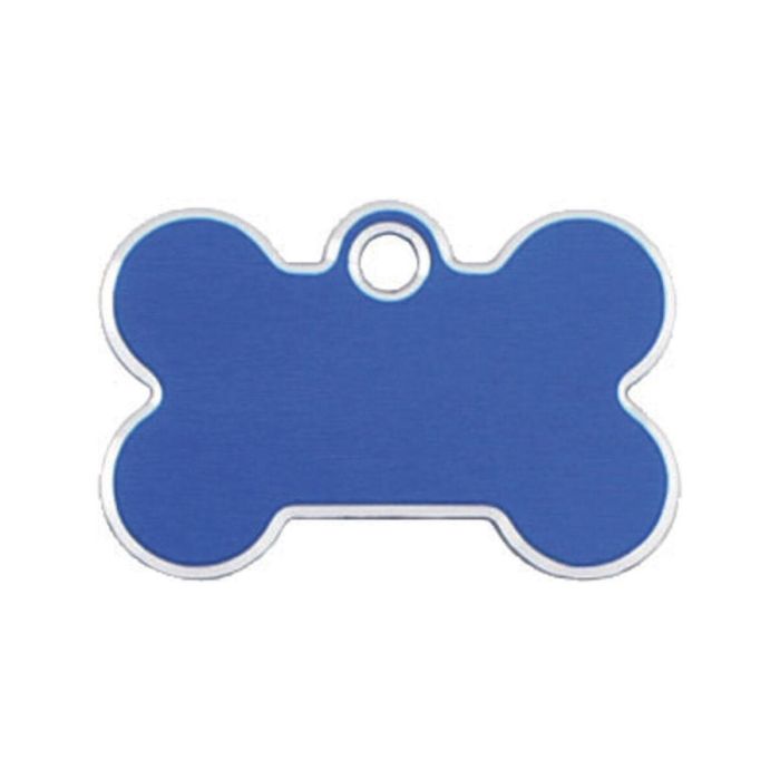 Placa identificativa para collar Imarc Bone Azul