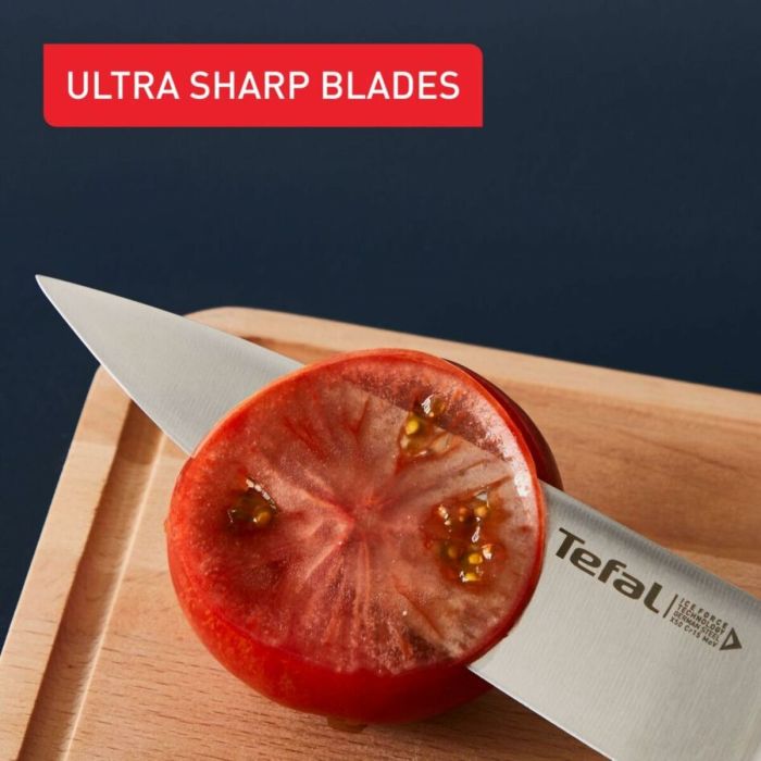 Cuchillo de Cocina Tefal K2320914 ICE FO Negro Mediano Acero Inoxidable 11 cm 5 Cuchillo de Cocina Tefal K2320914 ICE FO Negro Mediano Acero Inoxidable 11 cm 5