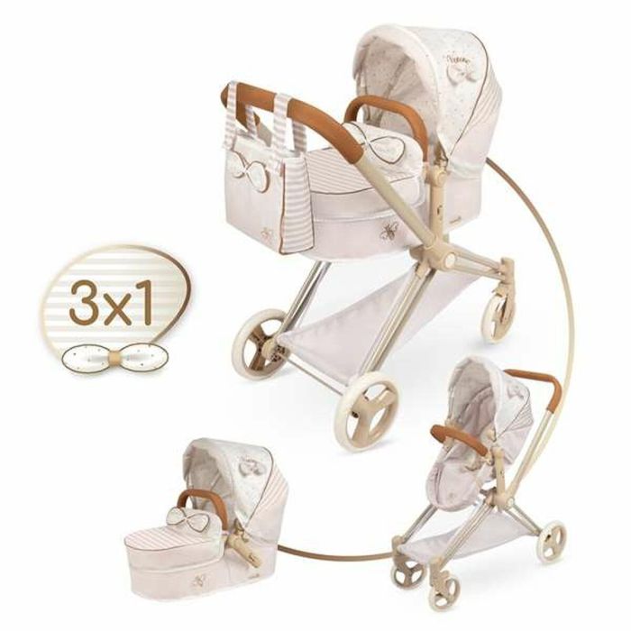Decuevas Coche de Muñeca Plegable 3 en 1 Verona para Muñecas hasta 50 cm, 79x65x38 cm, Recomendado +3 años 5
