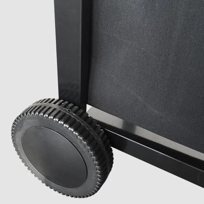 Garden Max Plancha Mérida - Plancha de Jardín con 4 Luces y Carro, Acero Esmaltado Negro, 75x35 cm 2 Garden Max Plancha Mérida - Plancha de Jardín con 4 Luces y Carro, Acero Esmaltado Negro, 75x35 cm 2