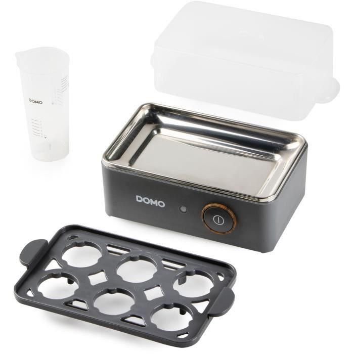 Cocedor de huevos - DOMO - DO9283EK - 400 W - 6 huevos - Gris 2