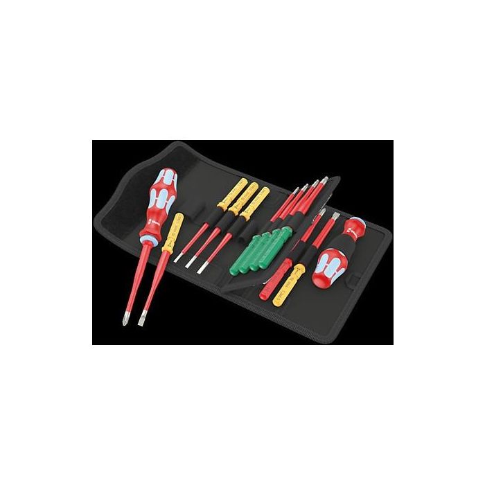 Wera 05006631001 Kraftform Kompakt VDE Stainless 17 extra slim 1 Juego de destornilladores (17 piezas) 1