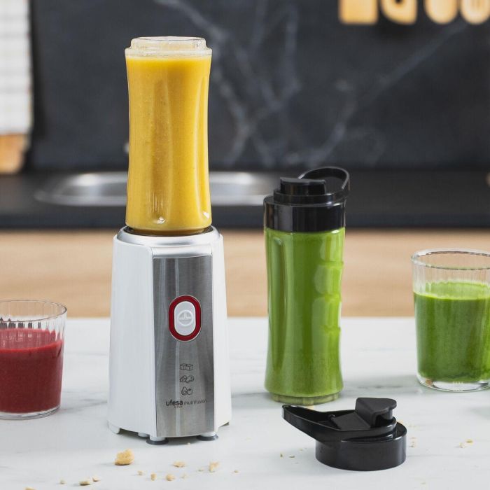 Batidora de Vaso UFESA NUTRIFUSION 1200W 2B Blanco Negro 1200 W 500 ml Batidora de Vaso UFESA NUTRIFUSION 1200W 2B Blanco Negro 1200 W 500 ml