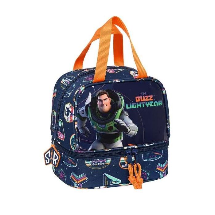 Portameriendas Buzz Lightyear Azul marino 20 x 20 x 15 cm Portameriendas Buzz Lightyear Azul marino 20 x 20 x 15 cm