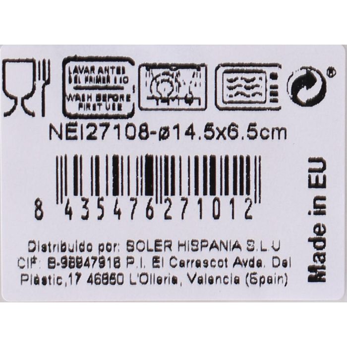 La Mediterranea Bol "Neira" Nordic Ivory Brillo Ø14.5 cm (12 Unidades) La Mediterranea Bol "Neira" Nordic Ivory Brillo Ø14.5 cm (12 Unidades)