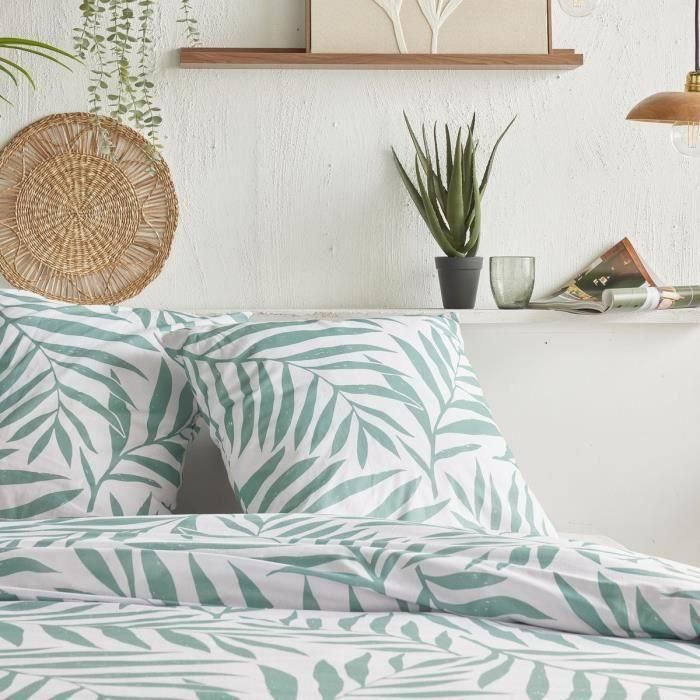 Juego de cama - TODAY Crazy - Estampado floral - 2 personas - 220 x 240 cm - Blanco 1