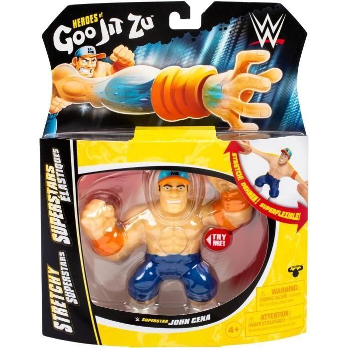 Figura Elástica - GOO JIT ZU WWE - John Cena - 11 cm - Textura Elástica - Elástico 3x 4 Figura Elástica - GOO JIT ZU WWE - John Cena - 11 cm - Textura Elástica - Elástico 3x 4