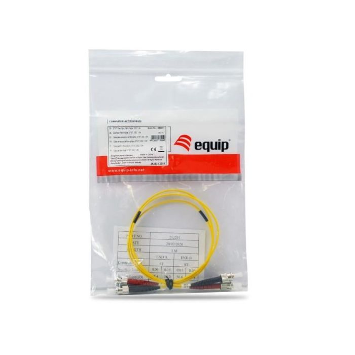 Equip LWL Patchkabel ST->ST 1.00m Singlemode Duplex OS2 ge Polybeutel 1 Equip LWL Patchkabel ST->ST 1.00m Singlemode Duplex OS2 ge Polybeutel 1