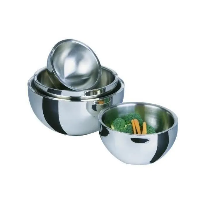 GSW 4005643552301 Ensaladera Térmica Acero Inoxidable 30 cm 5,50 L Tapa Antigoteo Doble Pared