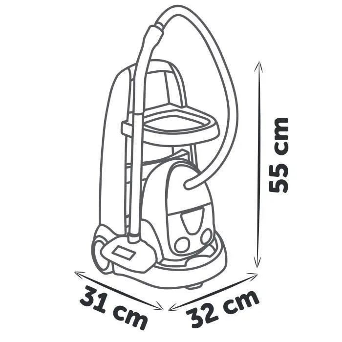 Smoby Rowenta Carrito de Limpieza con Aspiradora a partir de 3 años SMO3032160112818 4 Smoby Rowenta Carrito de Limpieza con Aspiradora a partir de 3 años SMO3032160112818 4