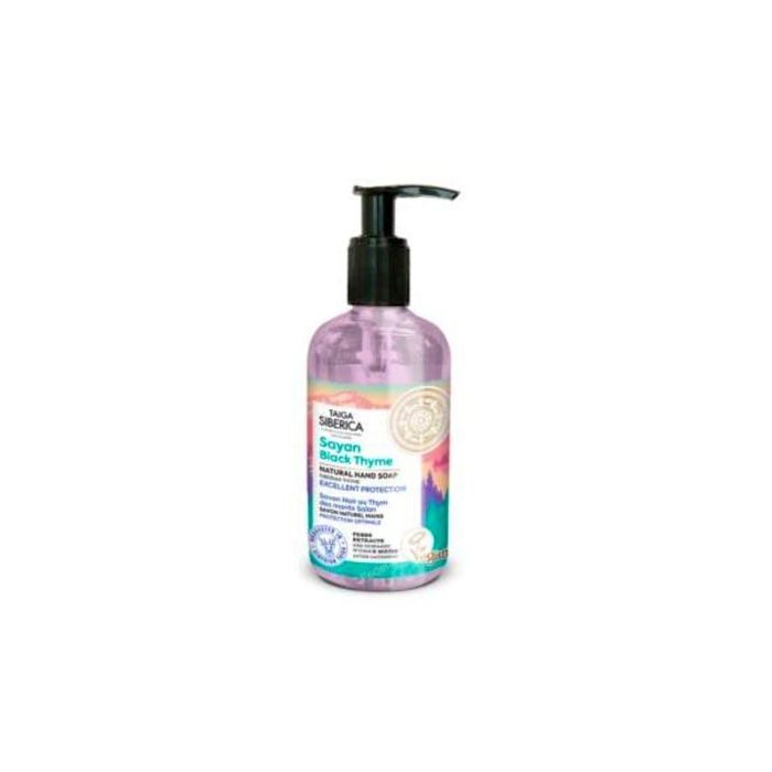 Taiga Jabón de Manos Protección Excelente 300ml con Serpol Negro de Sayanes, Limpia y Protege la Piel, Vegano