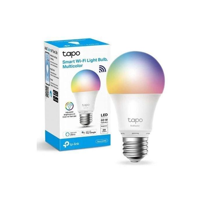 Bombilla Inteligente TP-Link Tapo L530E E27 60 W Blanco Multicolor 2500K - 6500K (2500K) 1 Bombilla Inteligente TP-Link Tapo L530E E27 60 W Blanco Multicolor 2500K - 6500K (2500K) 1