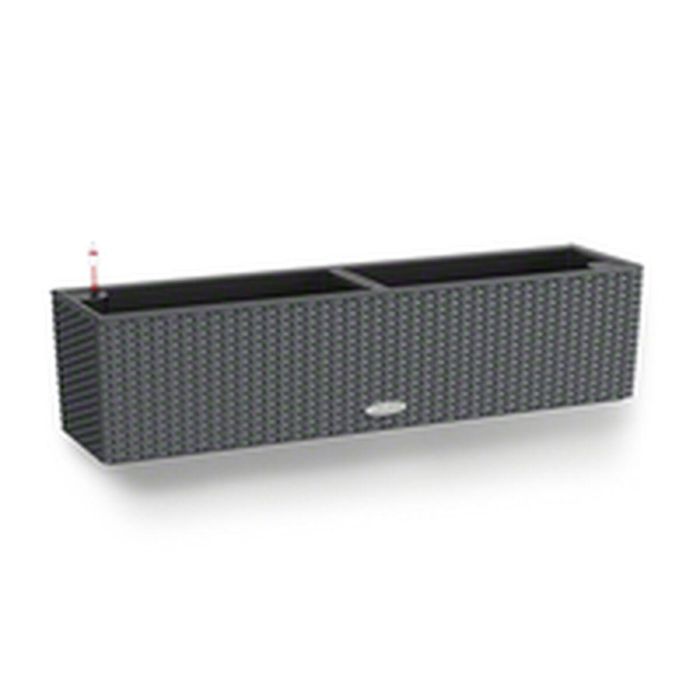 Lechuza LEC4008789156129 Jardinera Balconera casita 80 Kit Completo Granito 12L 2