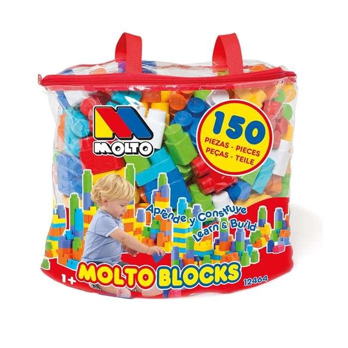 Molto Bolsa Blocks 150 Piezas Construcción Juguete Infantil