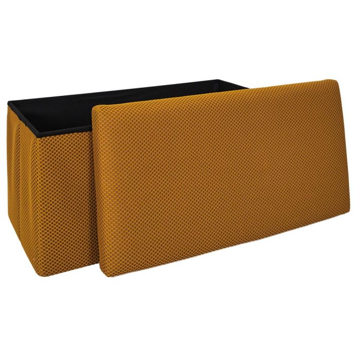 Banco-Puf Plegable Atom Mostaz Home Deco Factory 2 Banco-Puf Plegable Atom Mostaz Home Deco Factory 2
