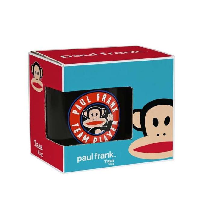 Taza Mug Paul Frank Team player Cerámica Negro (350 ml) 2 Taza Mug Paul Frank Team player Cerámica Negro (350 ml) 2