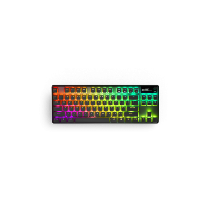 SteelSeries Apex Pro TKL Teclado Mecánico Inalámbrico y Cableado USB + RF Wireless + Bluetooth QWERTY Inglés EE. UU. Negro - 64865