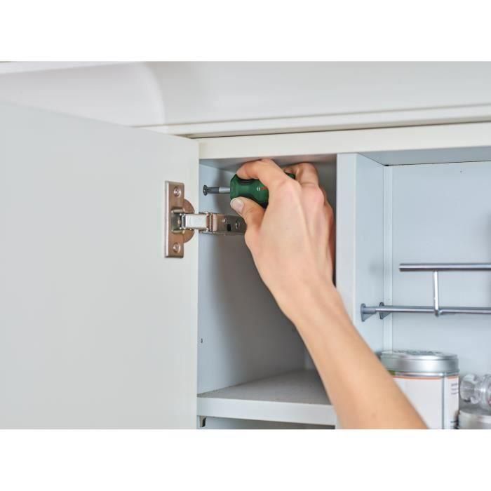 Juego de 6 destornilladores cortos Bosch (para espacios reducidos PH/PZ/TX/Flat S2 punta magnética de acero de alto par) 2 Juego de 6 destornilladores cortos Bosch (para espacios reducidos PH/PZ/TX/Flat S2 punta magnética de acero de alto par) 2
