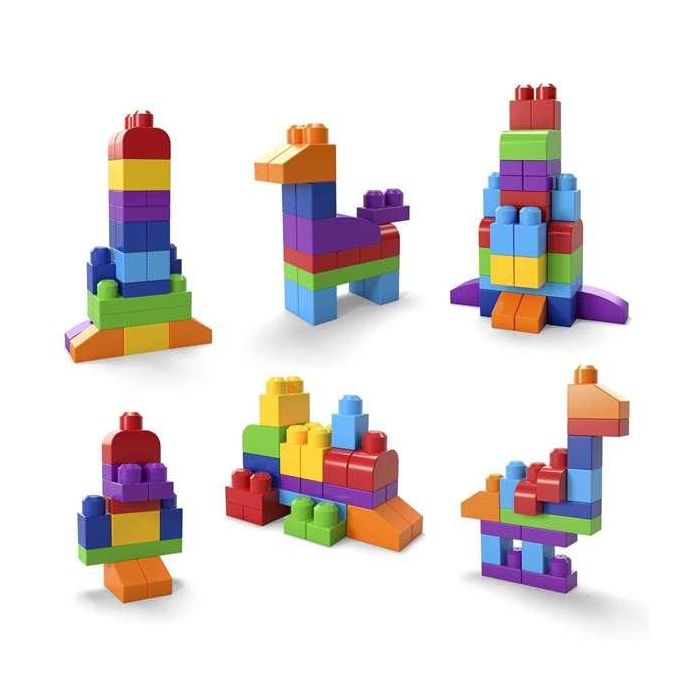 Mattel Bolsa Construccion Mega Bloks 60 Piezas Azul para Niños 10 Mattel Bolsa Construccion Mega Bloks 60 Piezas Azul para Niños 10