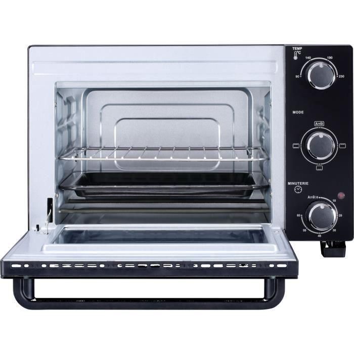 Continental Edison CEMF22B - Mini Horno Eléctrico 22L Negro 1300W con Función Asador y Circulación Natural 2 Continental Edison CEMF22B - Mini Horno Eléctrico 22L Negro 1300W con Función Asador y Circulación Natural 2