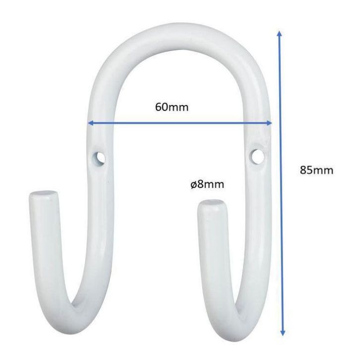 Vivolink Wall Cable Organizer white w/ white screws 1 Vivolink Wall Cable Organizer white w/ white screws 1