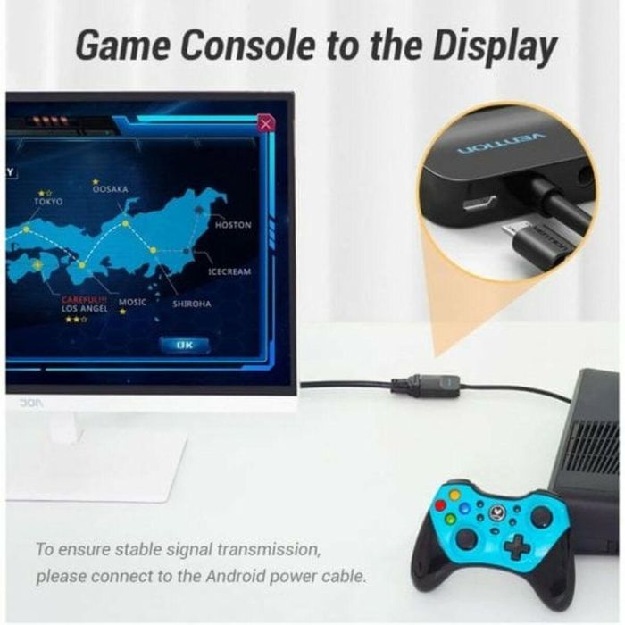 Adaptador HDMI a VGA Vention 42154 Negro 15 cm 7