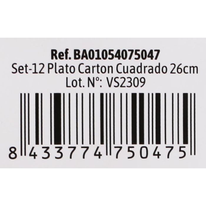 Set de 12 platos cuadrados de cartón para soja 26 cm Algon (36 Cajas) 5 Set de 12 platos cuadrados de cartón para soja 26 cm Algon (36 Cajas) 5