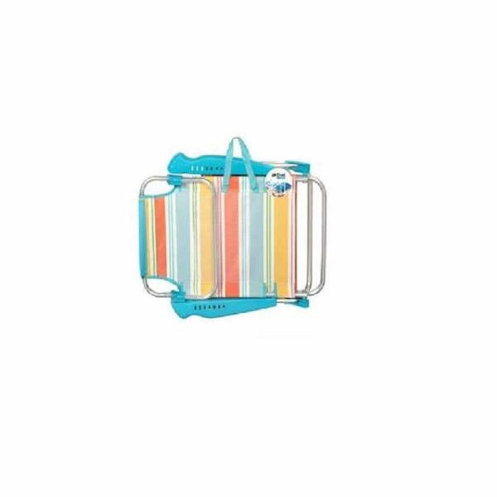 Color Baby Silla de Playa Plegable de Aluminio 8 Posiciones con Cojín Santorini 47x49x82 cm Color Baby Silla de Playa Plegable de Aluminio 8 Posiciones con Cojín Santorini 47x49x82 cm