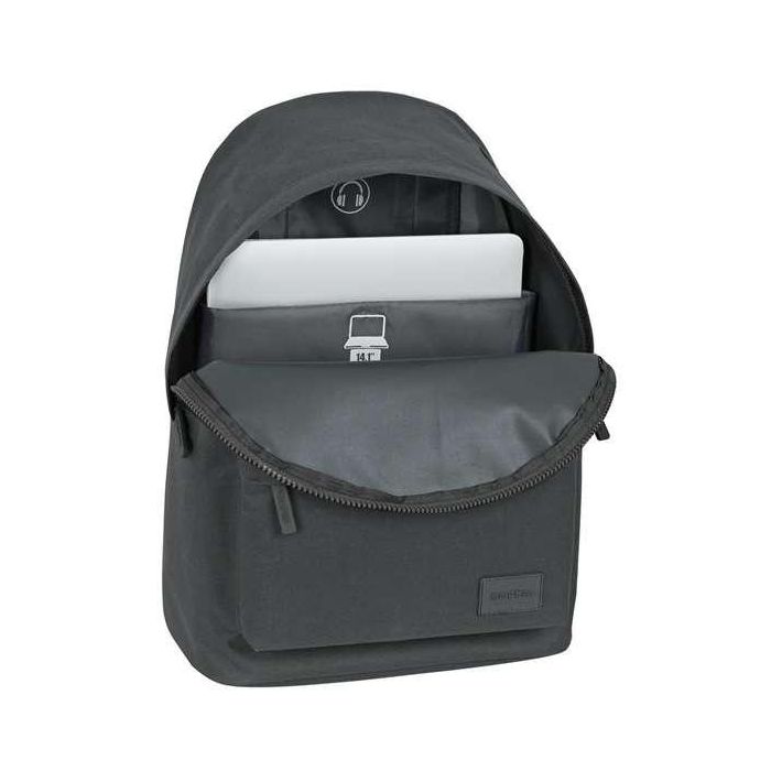 Safta Mochila para Portátil 14,1" Basic Gris 31x41x16cm 4