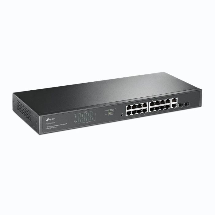 TP-Link TL-SG1218MP Switch Gigabit de 18 Puertos (16 PoE+ RJ45 y 2 SFP Combo) con Presupuesto PoE de 250W para Montaje en Rack 1