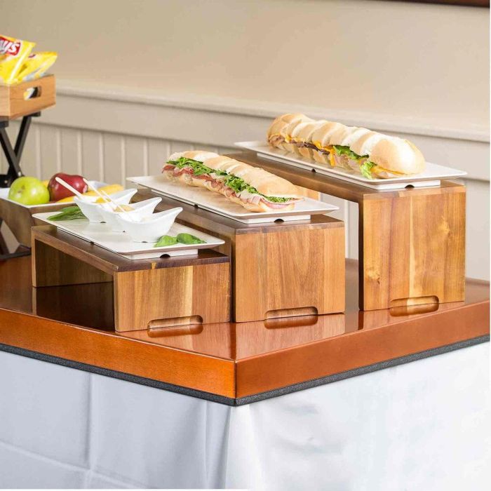 TABLECRAFT - RACA300 - SET de 3 ELEVADORES EN CASCADA - Madera 2 TABLECRAFT - RACA300 - SET de 3 ELEVADORES EN CASCADA - Madera 2