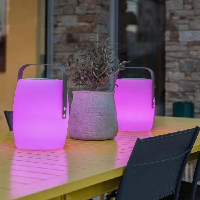 Lámpara altavoz bluetooth inalámbrico - LUMISKY - LUCY PLAY - H31 cm - LED blanco y multicolor regulable 1 Lámpara altavoz bluetooth inalámbrico - LUMISKY - LUCY PLAY - H31 cm - LED blanco y multicolor regulable 1
